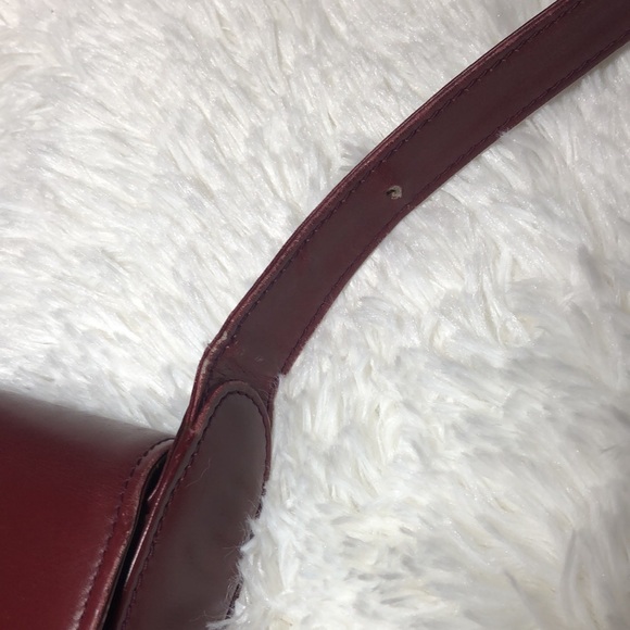 Vintage Gucci Leather Burgundy Maroon Shoulder Bag with Coin Purse - Picture 14 of 16